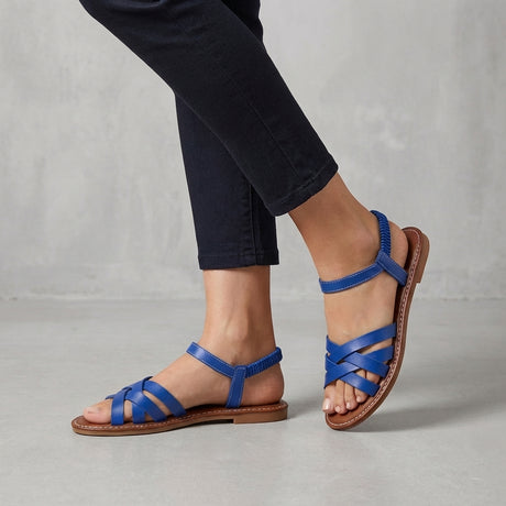Elastic Strap Flat Sandals – Casual Comfortable Summer Walking Sandals