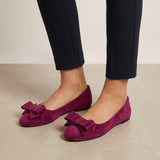 Bow Detail Ballet Flats – Lightweight Casual Comfort Walking Shoes