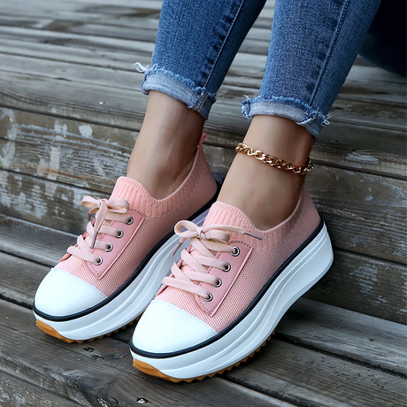 Breathable Platform Sneakers for Women – Stylish & Comfortable Fit