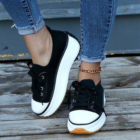 Breathable Platform Sneakers for Women – Stylish & Comfortable Fit