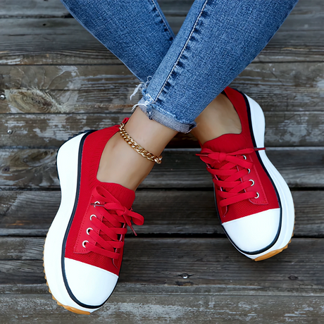 Breathable Platform Sneakers for Women – Stylish & Comfortable Fit