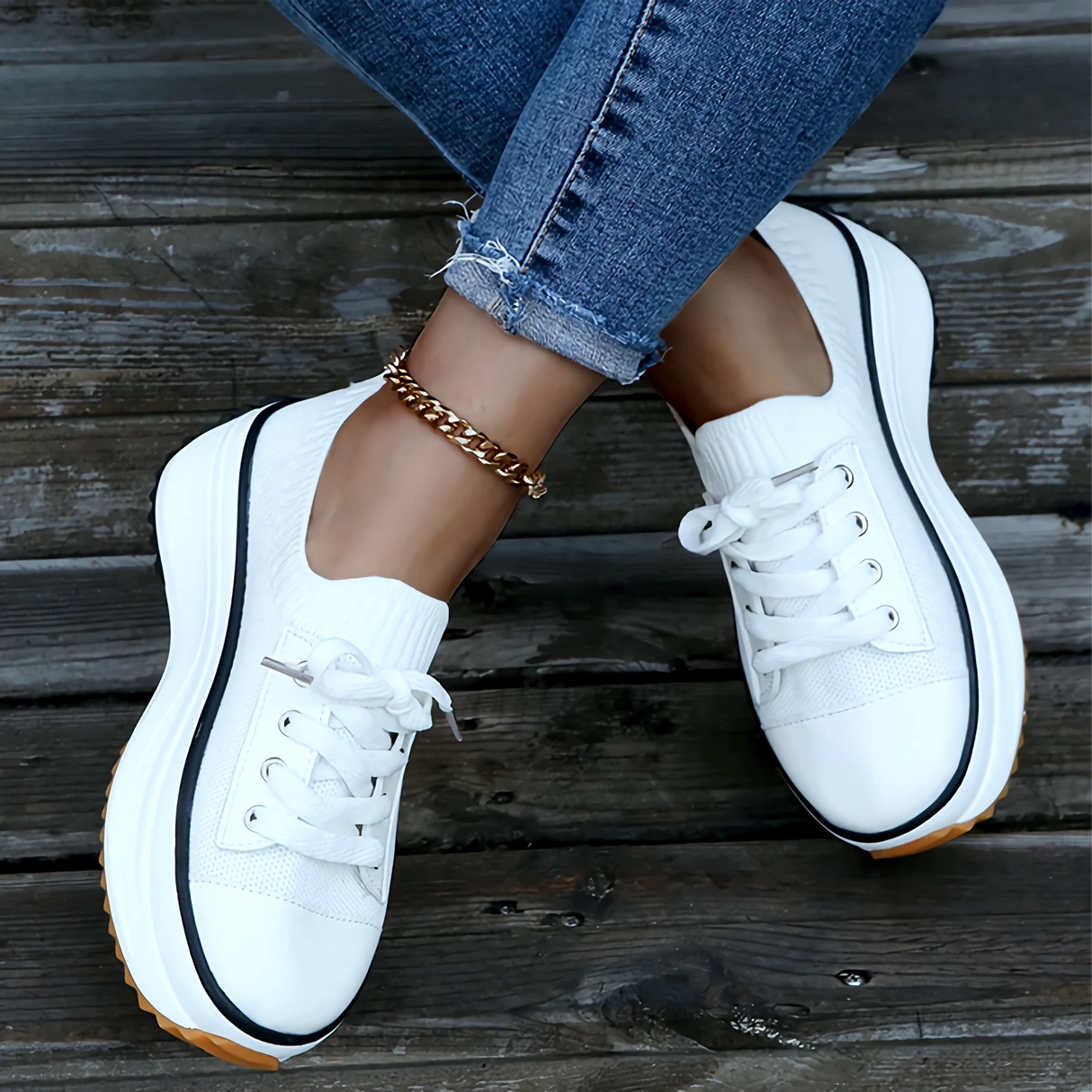 Breathable Platform Sneakers for Women – Stylish & Comfortable Fit
