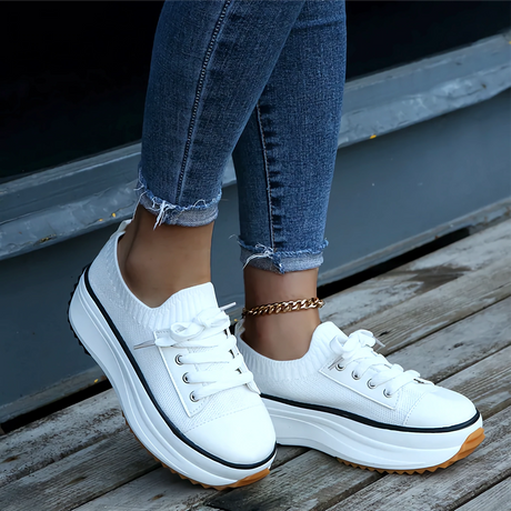 Breathable Platform Sneakers for Women – Stylish & Comfortable Fit