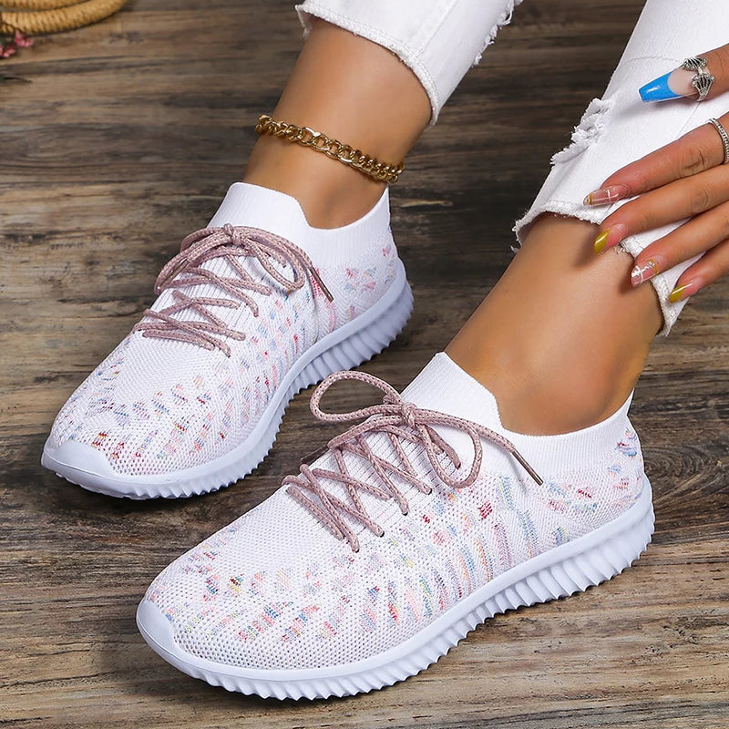 Breathable Slip-On Sneakers for Women – Lightweight & Stylish Walking Shoes