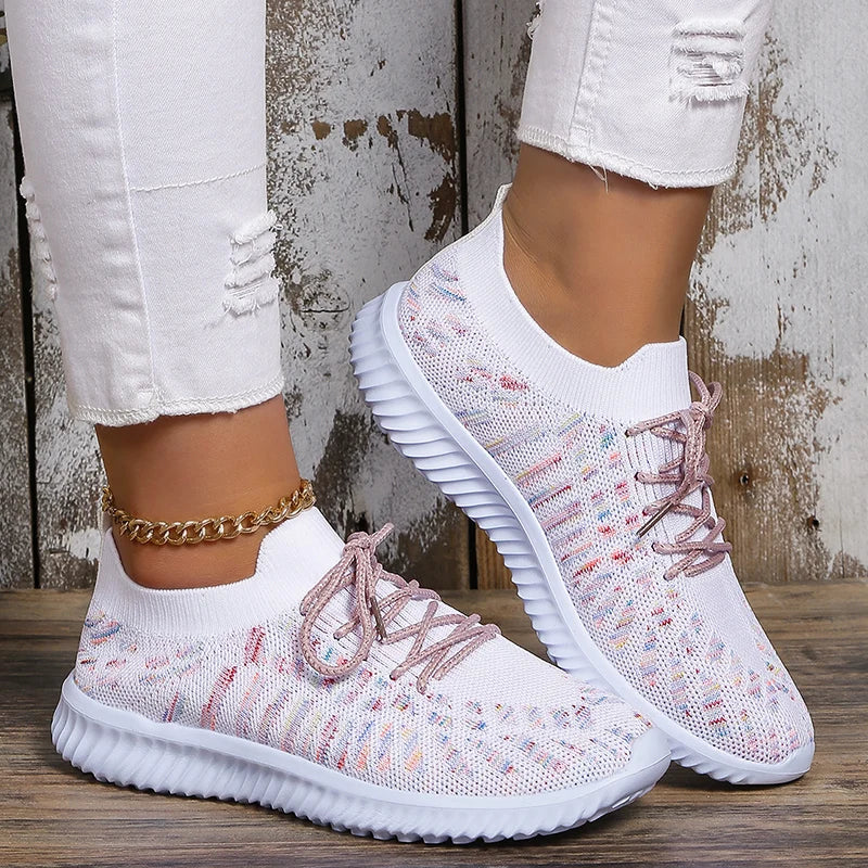 Breathable Slip-On Sneakers for Women – Lightweight & Stylish Walking Shoes