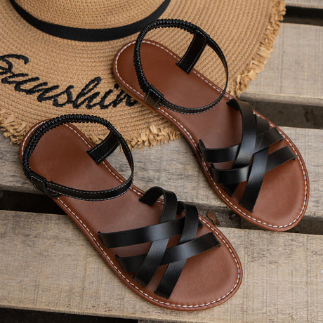 Breathable Cross Strap Sandals for Women – Comfortable & Stylish for Outdoors 0