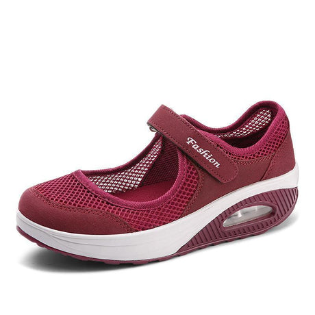 Breathable Mesh Fitness Sneakers for Women – Stylish & Comfortable Platform Design 0