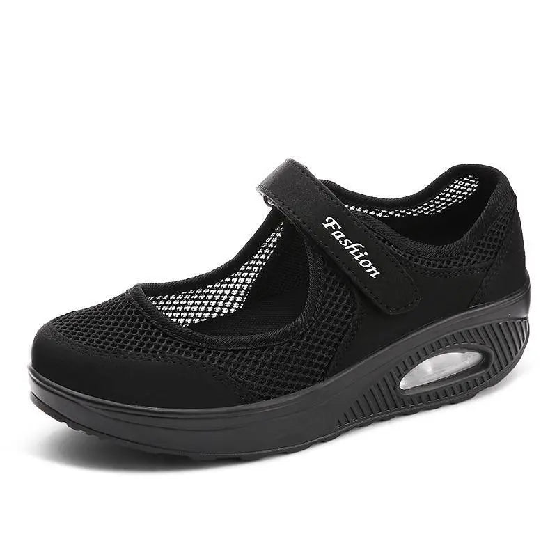 Breathable Mesh Fitness Sneakers for Women – Stylish & Comfortable Platform Design 3