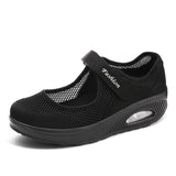 Breathable Mesh Fitness Sneakers for Women – Stylish & Comfortable Platform Design 3