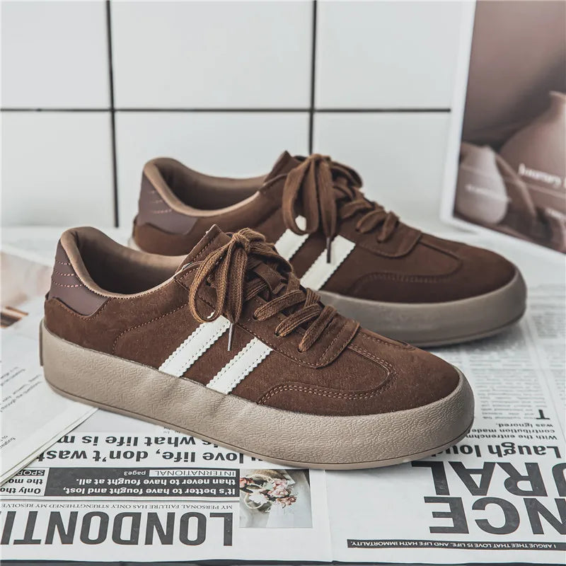 Brown Suede Sneakers for Men – Trendy & Comfortable