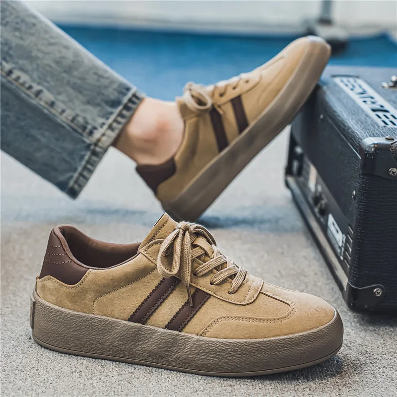 Brown Suede Sneakers for Men – Trendy & Comfortable