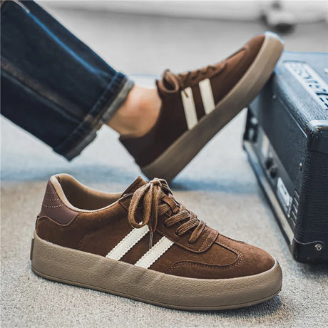 Brown Suede Sneakers for Men – Trendy & Comfortable