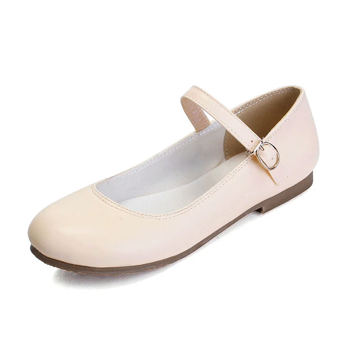 Buckle Strap Mary Jane Flats for Women – Casual & Stylish