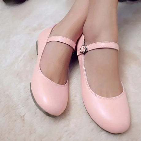 Buckle Strap Mary Jane Flats for Women – Casual & Stylish