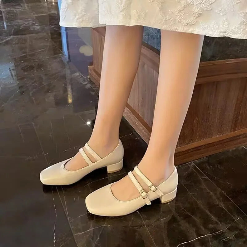 Burgundy Mary Jane Pumps for Women – Vintage-Inspired Comfort & Elegance