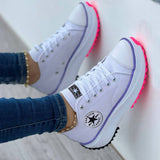 Canvas Platform Sneakers for Women – Stylish & Comfortable