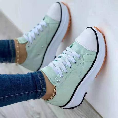 Canvas Platform Sneakers for Women – Stylish & Comfortable