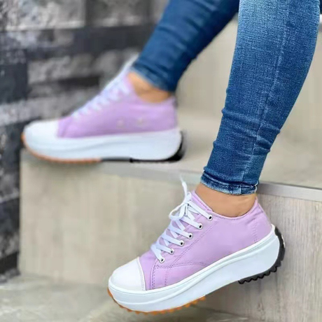 Canvas Platform Sneakers for Women – Stylish & Comfortable