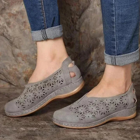 Chic Cut-Out Slip-On Shoes for Women – Stylish & Comfortable