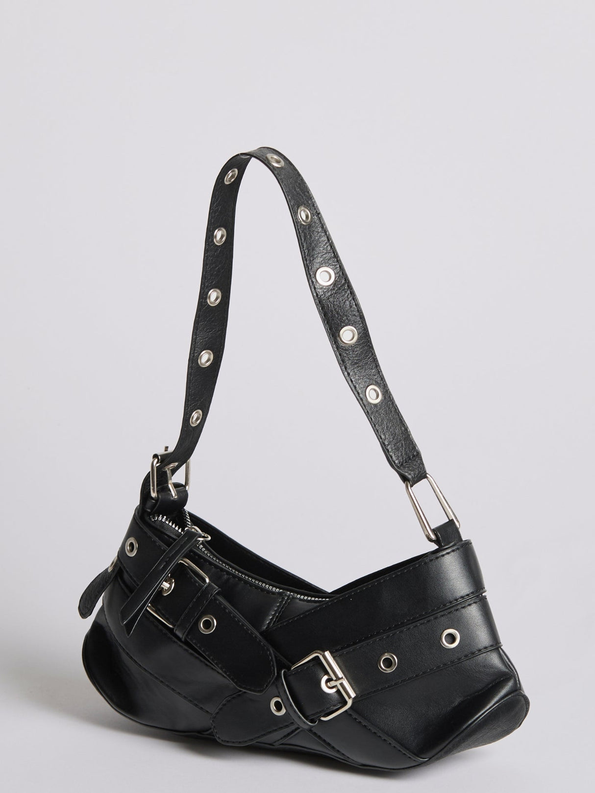 Chic Mini Shoulder Bag for Women – Edgy Design & Spacious Compartment