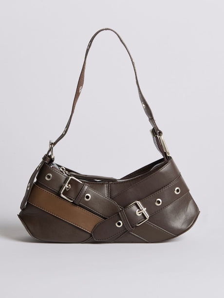 Chic Mini Shoulder Bag for Women – Edgy Design & Spacious Compartment