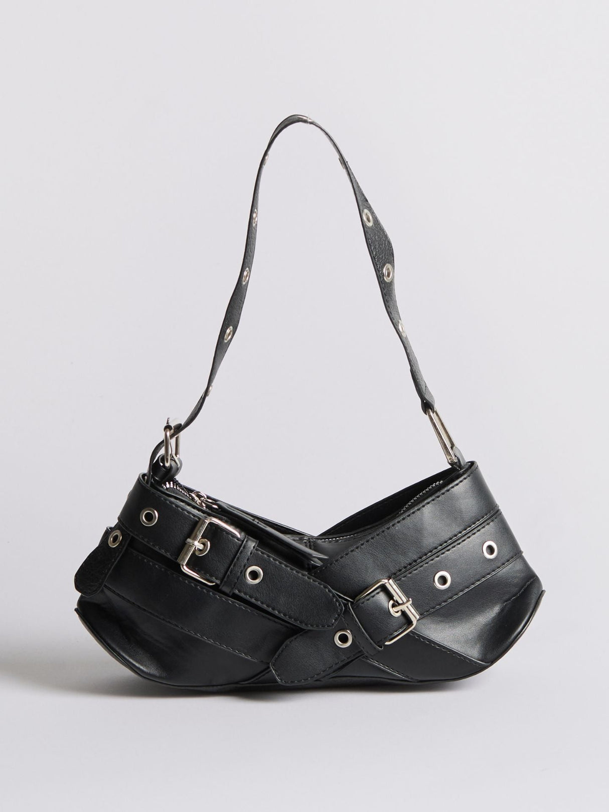 Chic Mini Shoulder Bag for Women – Edgy Design & Spacious Compartment
