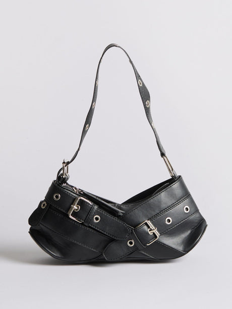 Chic Mini Shoulder Bag for Women – Edgy Design & Spacious Compartment