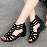 Chic Open Toe Wedge Sandals for Women – Comfortable & Stylish Design