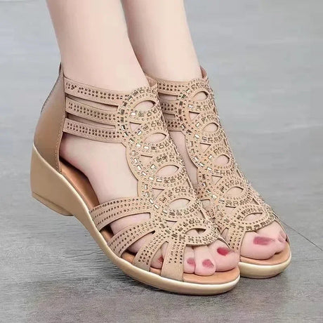 Chic Open Toe Wedge Sandals for Women – Comfortable & Stylish Design