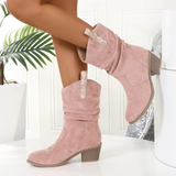 Chunky Heel Chic Boots for Women – Stylish & Comfortable