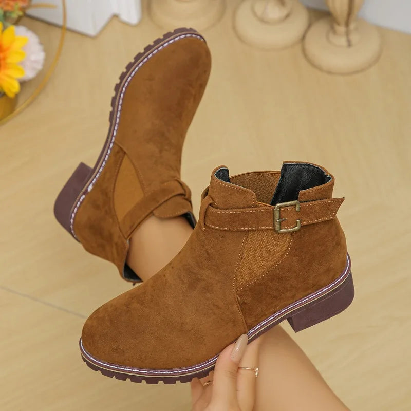 Chunky Heel Winter Boots for Women – Stylish & Cozy