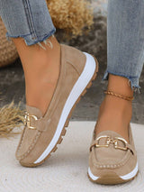Classic Loafers for Women – Elegant Buckle Detail & Comfortable Fit