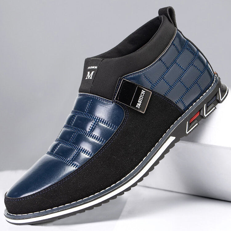 Classic Black Ankle Boots for Men – Comfortable Slip-On Style 1