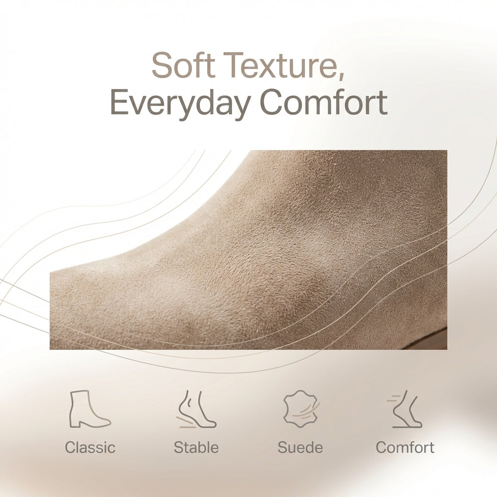 Almond Toe Ankle Boots for Women – Chic & Effortless V-Cut Style