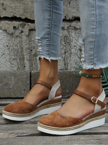 Closed Toe Wedge Sandals for Women – Chic & Comfortable Espadrille Wedges