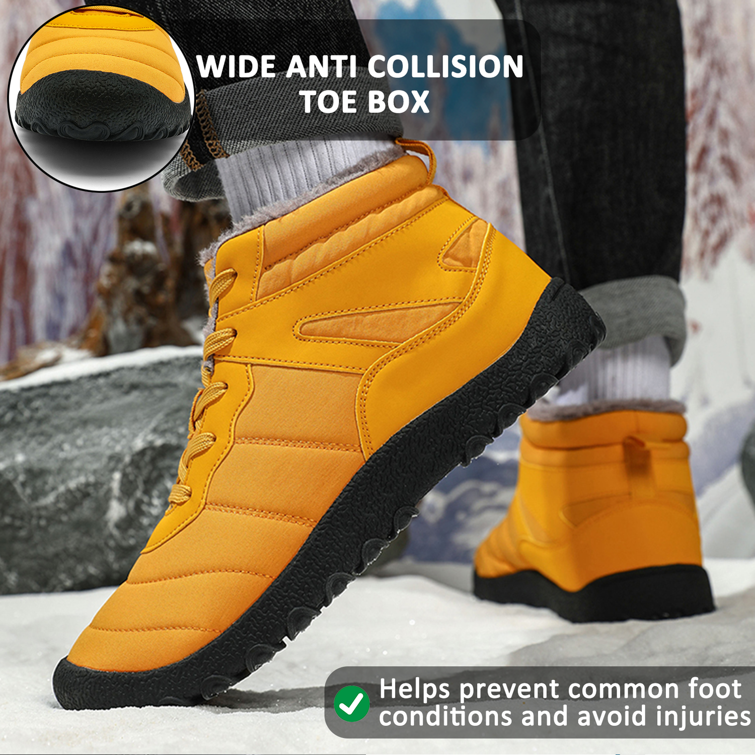 Cold-Proof Hiking Boots for Men – Comfortable & Non-Slip Design 4