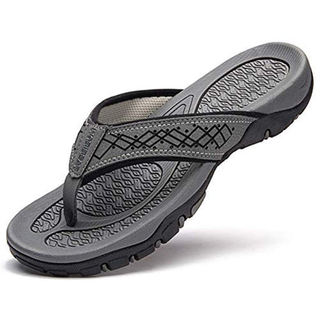 Comfortable Leather Flip Flops for Men – Casual Outdoor Style