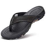 Comfortable Leather Flip Flops for Men – Casual Outdoor Style