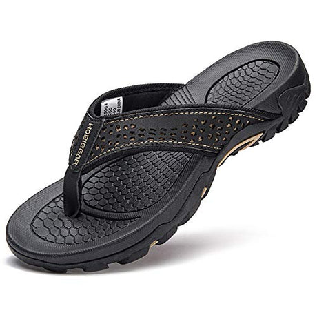 Comfortable Leather Flip Flops for Men – Casual Outdoor Style