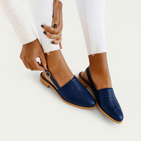 Comfortable Woven Slingback Flats for Everyday Comfort