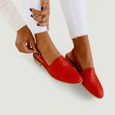 Comfortable Woven Slingback Flats for Everyday Comfort
