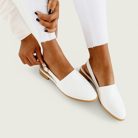 Comfortable Woven Slingback Flats for Everyday Comfort