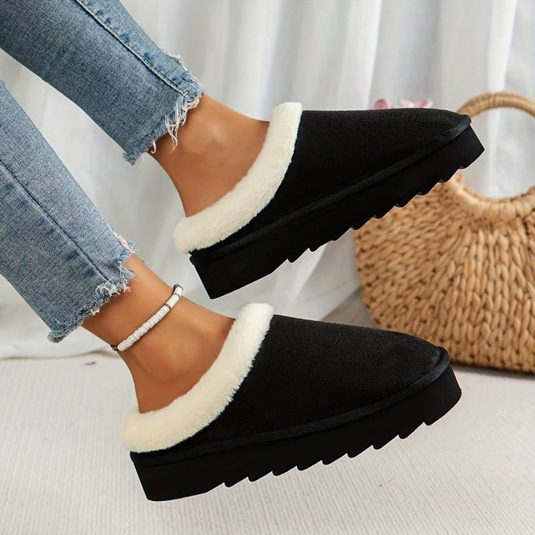 Cozy Slip-On Snow Boots for Women – Stylish & Warm for Winter Adventures