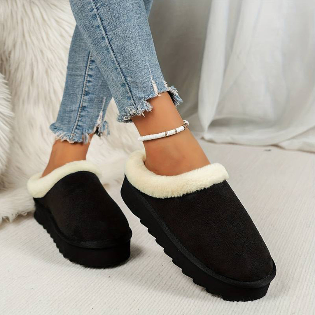 Cozy Slip-On Snow Boots for Women – Stylish & Warm for Winter Adventures