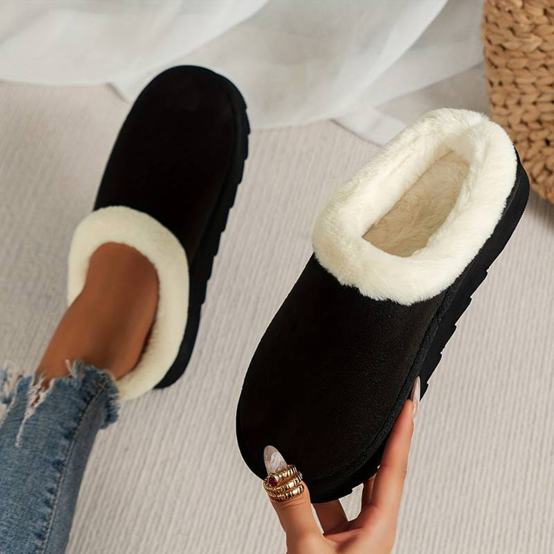 Cozy Slip-On Snow Boots for Women – Stylish & Warm for Winter Adventures