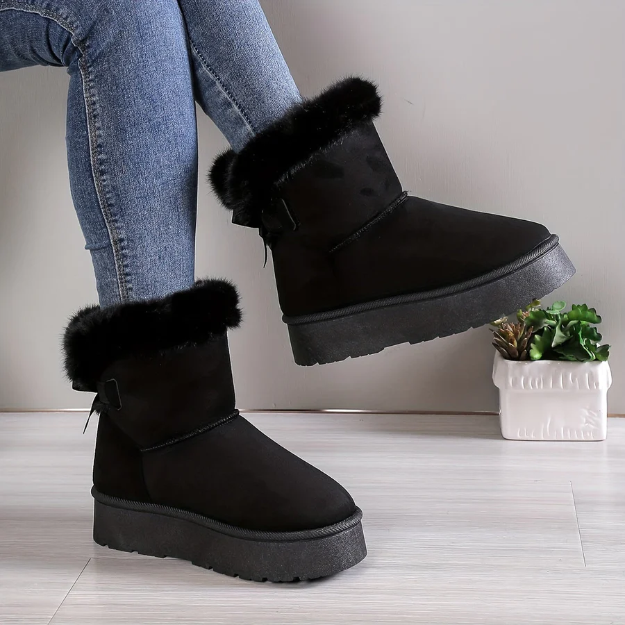 Cozy Slip-On Winter Boots for Women – Effortless Style & Warmth