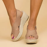 Criss-Cross Espadrille Wedge Sandals for Women – Stylish & Comfortable Summer Footwear