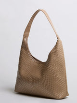 Croc-Embossed Shoulder Bag for Women – Stylish & Spacious