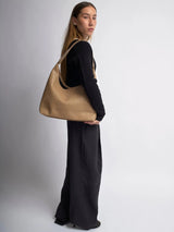 Croc-Embossed Shoulder Bag for Women – Stylish & Spacious