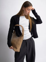 Croc-Embossed Shoulder Bag for Women – Stylish & Spacious